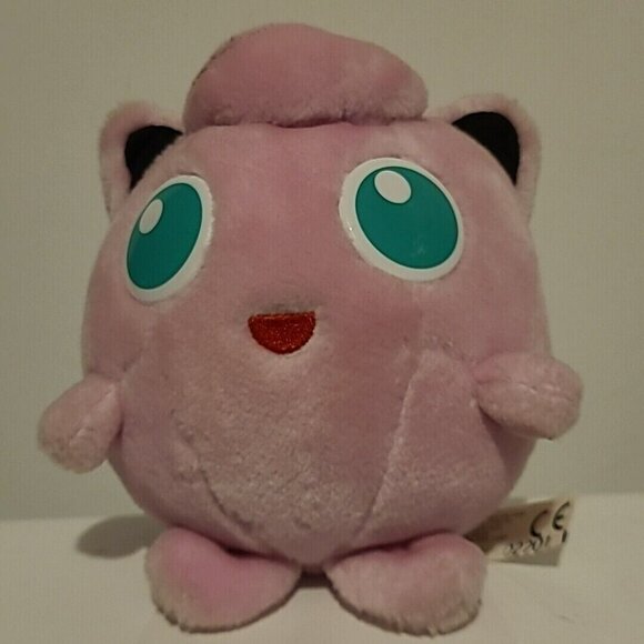 VTG Retro Jigglypuff Game Freak Plush 1999 Pokémon Plastic Vinyl Eyes - Picture 1 of 5